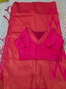 party wear saree with blouse