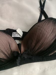 Nude N Black  Net Bra