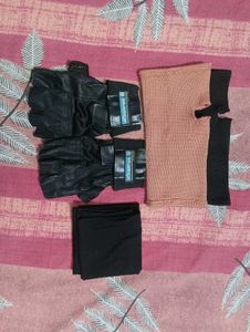 Weight Lifting Gloves, Ankle Spotter, Face Mask