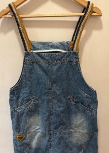 Denim Dungaree Dress