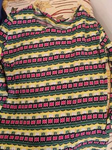 Patterned Long Sleeve Top