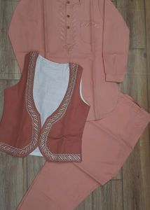 Kids Pathani With Jacket And Salwar Set 🛍