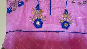 Pink With Blue Colour Chudidhar Top 3