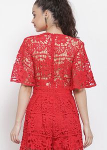 iki chic Red Short Romper