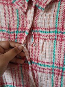Plaid Button-Down Shirt