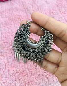 Silver Oxidised Earrings