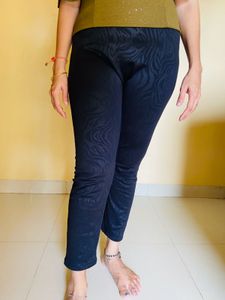 Black Patterned Leggings