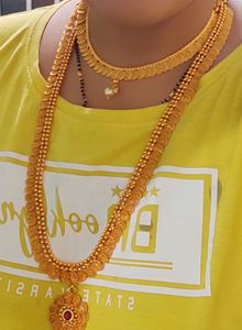 Gold plated Long Haram set