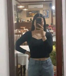 Trending Crop Top - Heart Neck Style🖤