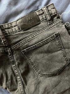 Dark Grey Denim Jeans