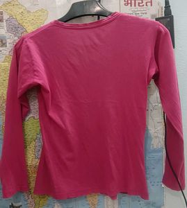 Pink Graphic Print Tee