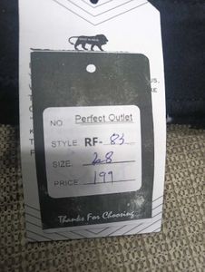 RF-83 Size-28 Stylish Black Jeans