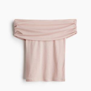 H&M Gathered Off The Shoulder Top
