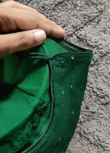 Green Sequence Blouse