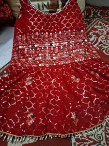 Beautiful New Peppum Pink Color Skirt Set