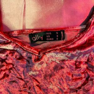 Velvet Pink Top