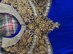 Royal Blue Embroidered Anarkali Suit