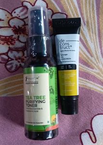 Pilgrim Toner & Deconstruct Sunscreen