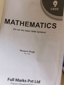 Mangeet Singh Mathematics CBSE GRADE 9 BOOK