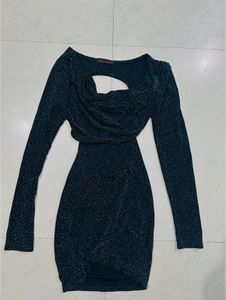 Open Back Glittery Dress