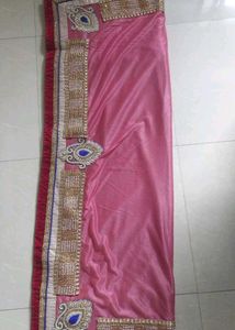 Heavy Work Saree With Stiched Blouse