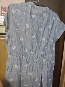 Blue Paisley Dress XXL