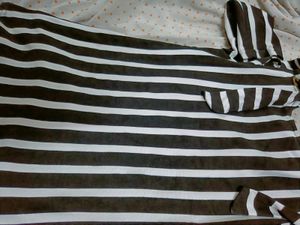 striped bodycon top