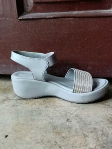 Striped Sparkle Slide Sandals