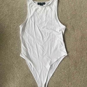 Primark White Bodysuit Top