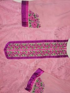 Pink Embroidered Kurta 💓👀