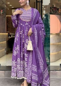 Purple Kurta Set