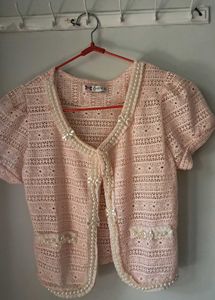 Pink Knit Cardigan