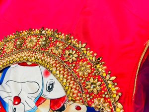 Heavy Hott Pink Gown With Dupatta