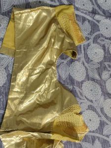 Gold Indian Sari Blouse