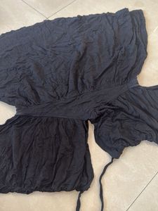 Black Beaded Tunic Top