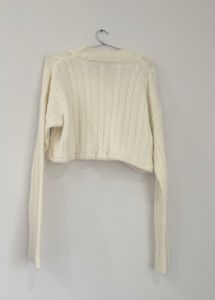 Cream Cable Knit Sweater