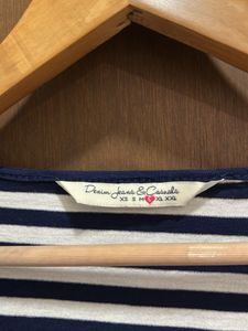 Nautical Stripes Open-Front Cardigan