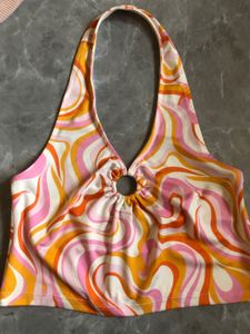 H&amp;M Colourful Halter Neck Top
