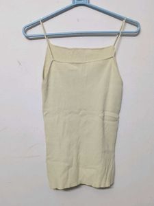 Cream Knit Cami Top