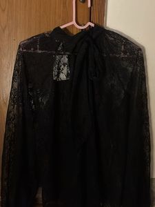 H&amp;M Black Lace Top with Tag