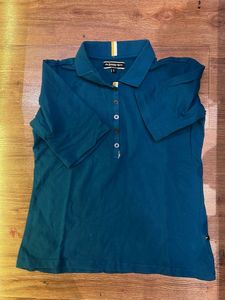 Stylish Green Polo Top