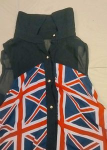 Union Jack Print Top