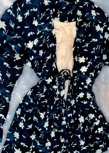 Floral Print Double Layered Top🌸✨