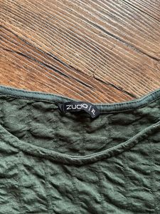 Olive Green Textured Crop Top