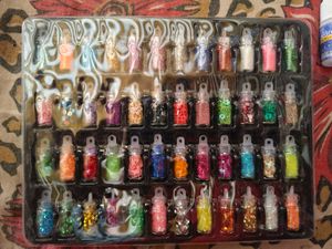 48 Pieces 3d Nail Art Set