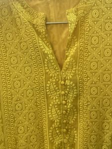 Mustard Yellow Anarkali