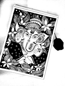 🖤 Lord Ganesha Matte Print (A3 Size) 🖤