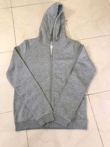 Gray Zip-Up Hoodie