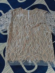 Party Wear Net Top