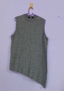 Dorothy Perkins Grey Asymmetric Sweater